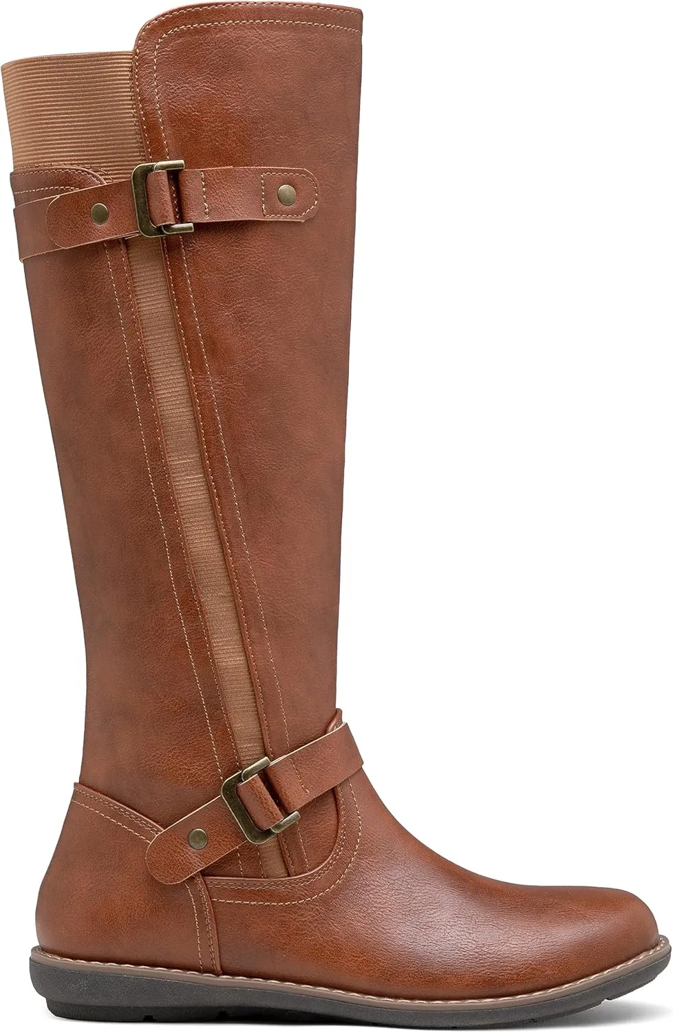 Jeossy Women's 9656 Knee-High Boots Fashion Riding Boots with Buckle