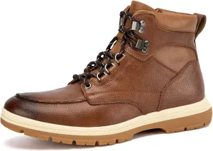 JITAI Men's Dress Oxfords Lace-Up Boots, Comfortable Casual Hiking Winter Work Shoes with Rubber Sole