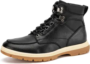 JITAI Men's Dress Oxfords Lace-Up Boots, Comfortable Casual Hiking Winter Work Shoes with Rubber Sole
