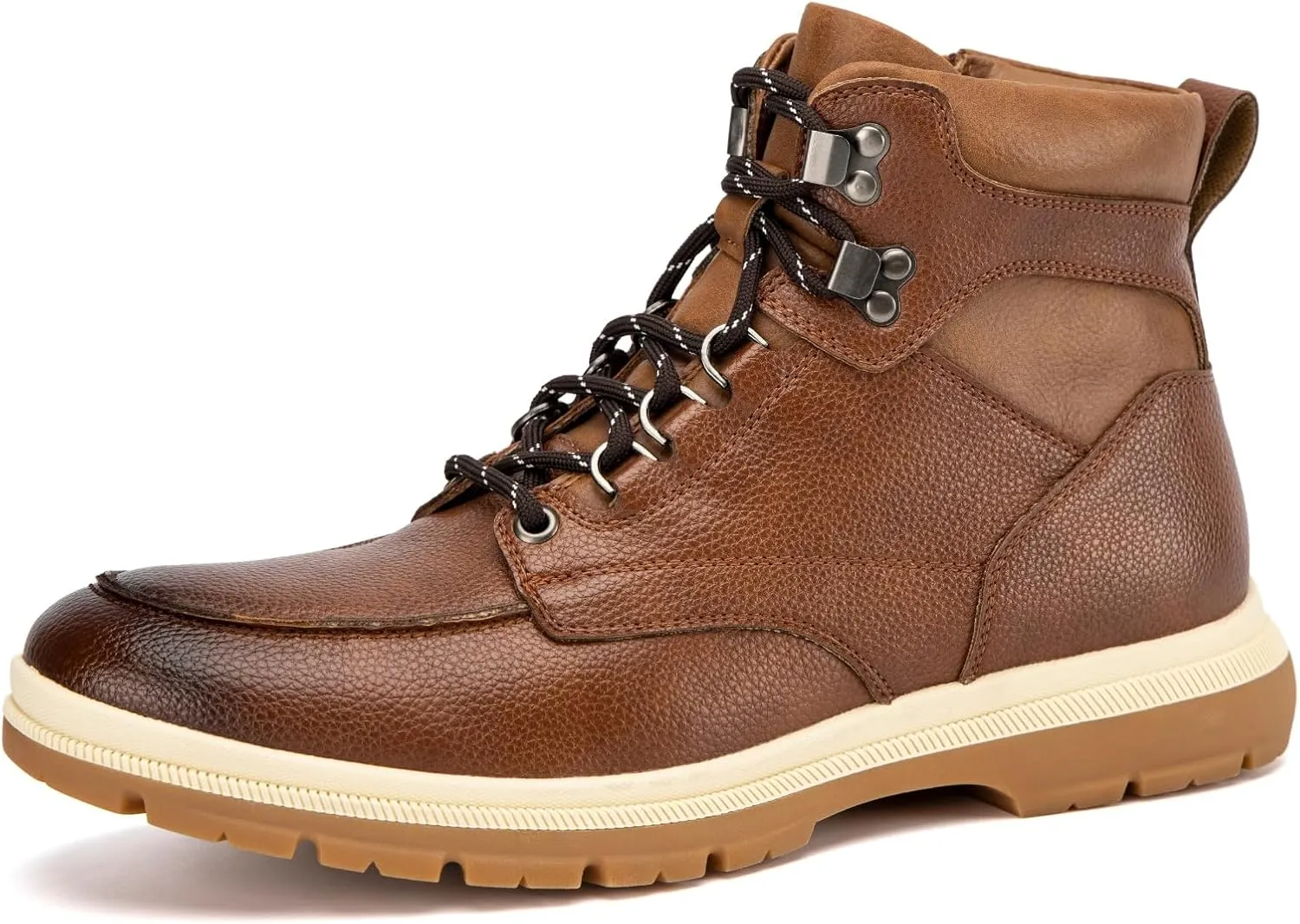JITAI Men's Dress Oxfords Lace-Up Boots, Comfortable Casual Hiking Winter Work Shoes with Rubber Sole