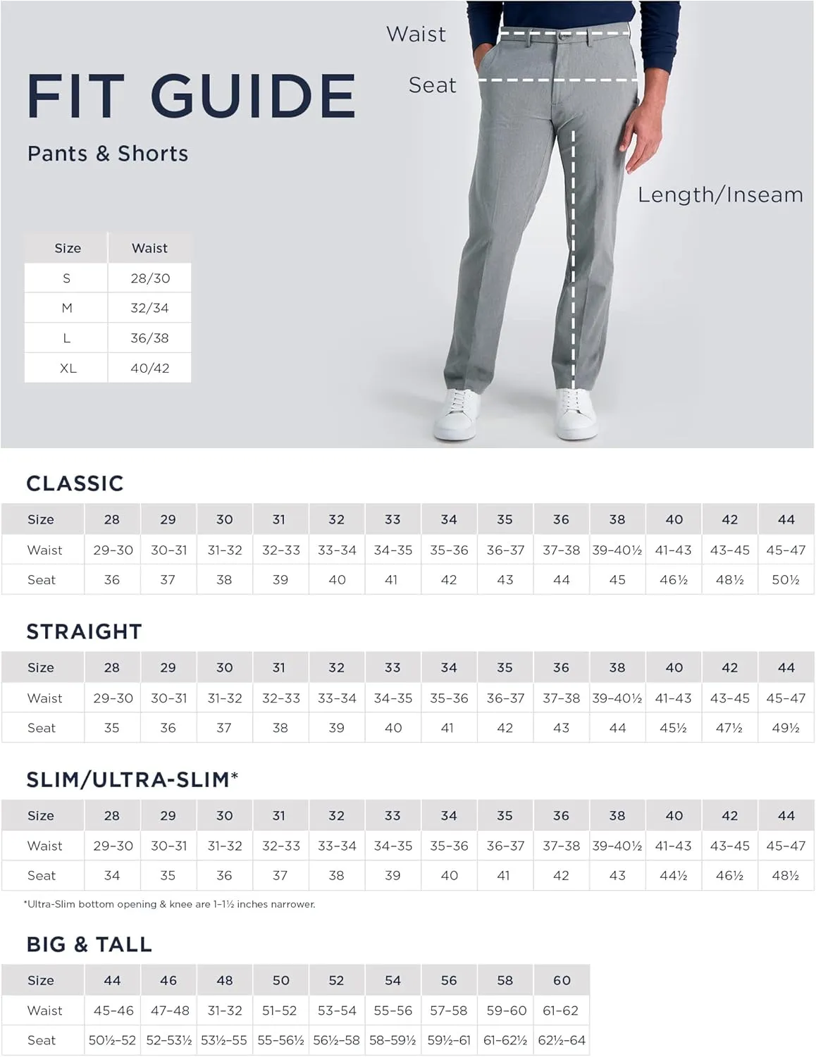 J.M. Haggar Men's Premium Classic & Straight Fit Suit Separate Pant-Reg. and Big & Tall Sizes