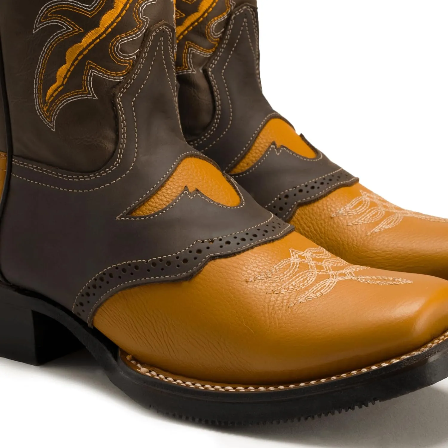 Joe Boots VE030 Men's Western Boots: Square Toe Cowboy Boots & Rodeo Boots in Genuine Leather