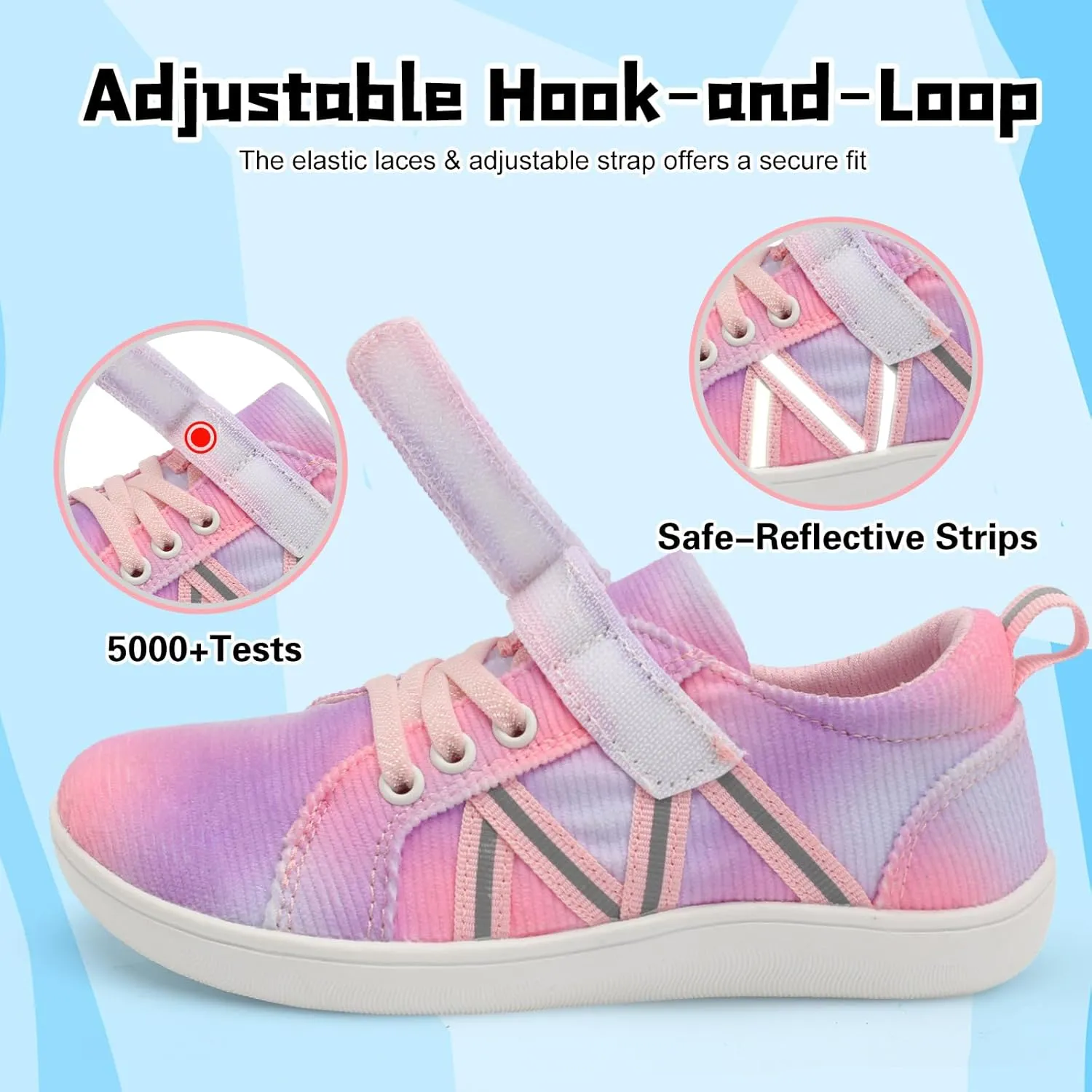 JOINFREE Toddler Shoes Boys Girls Wide Barefoot Shoes Little Kids Minimalist Sneakers Zero Drop Casual Walking Shoes Breathable Tennis Shoes Indoor Outdoor