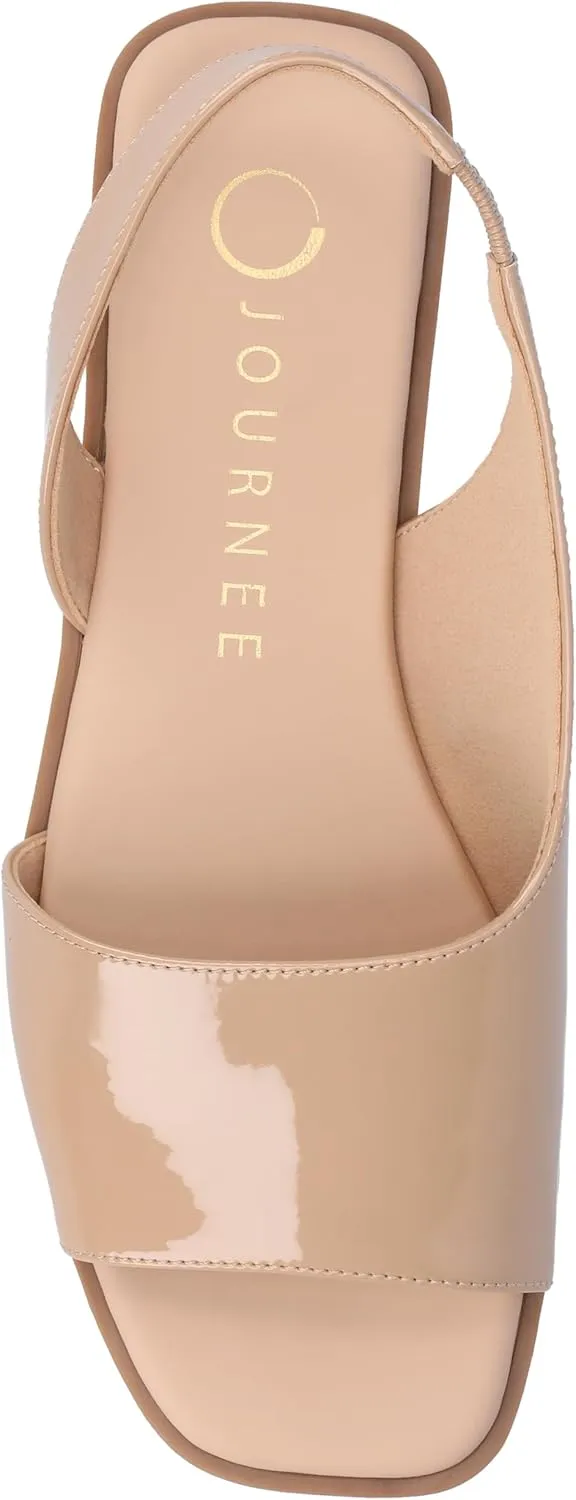 Journee Collection Women's Brinsley Slingback Flat Sandals
