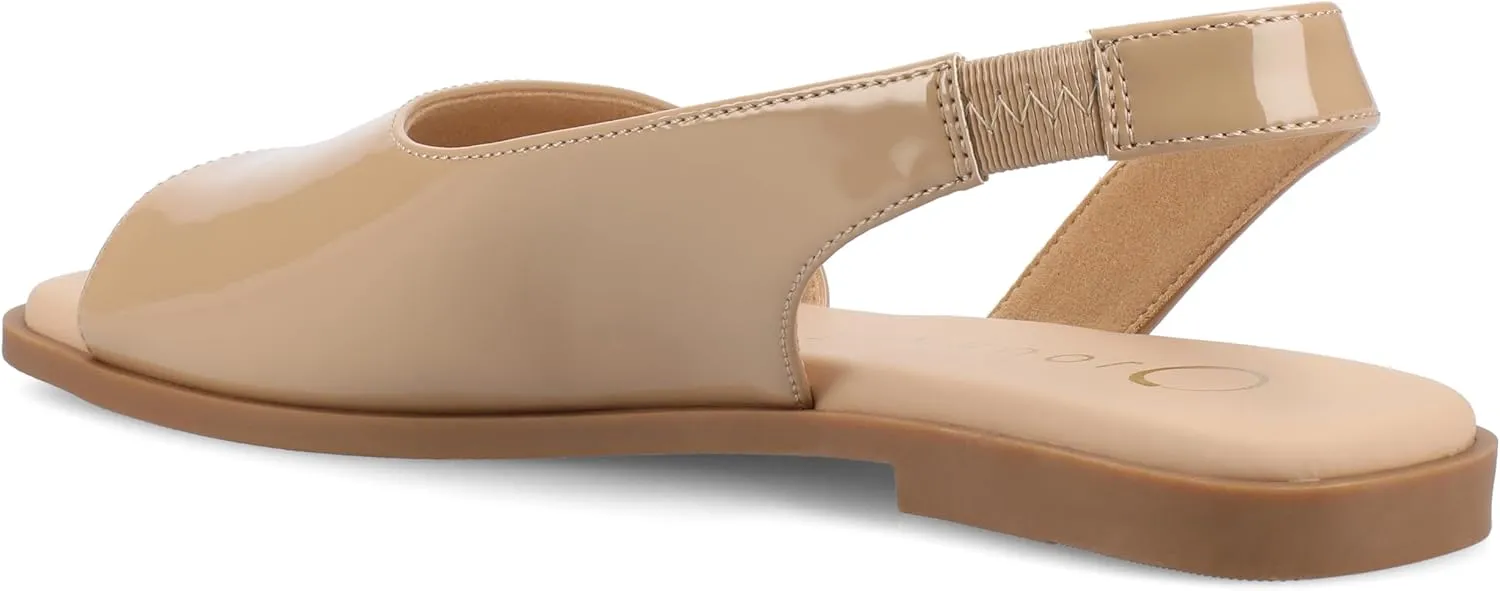 Journee Collection Women's Brinsley Slingback Flat Sandals