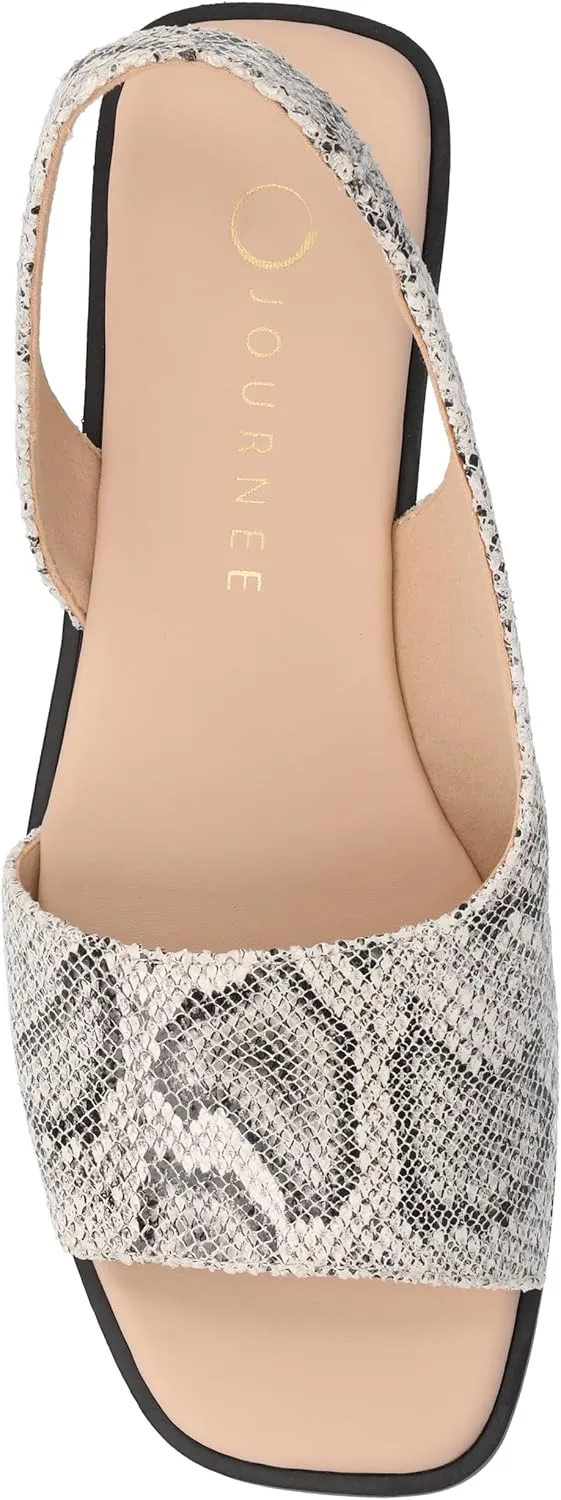 Journee Collection Women's Brinsley Slingback Flat Sandals