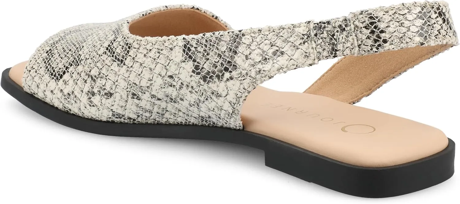 Journee Collection Women's Brinsley Slingback Flat Sandals