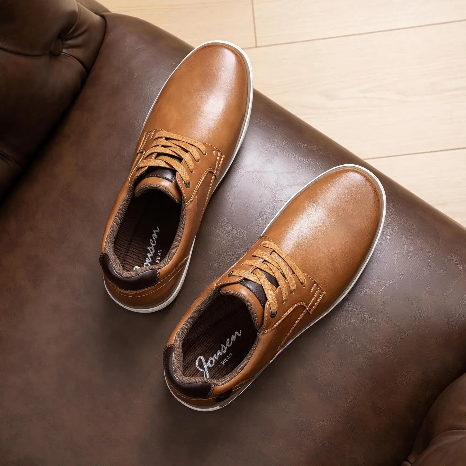 Jousen Mens Casual Dress Shoes Fashion Sneakers