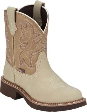 Justin Gypsy Kay 8” Cowboy Boots for Women - Premium Full-Grain Leather Women’s Cowgirl Boots with Removable Orthotic Footbed, Slip-Resistant Rubber Outsole