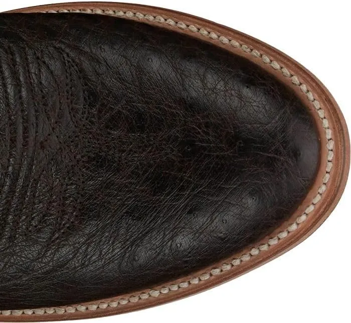 Justin Roy 13" Smooth Ostrich Boots - Men's Western Cowboy Footwear, Exotic Leather, Durable Heel, Comfortable Fit