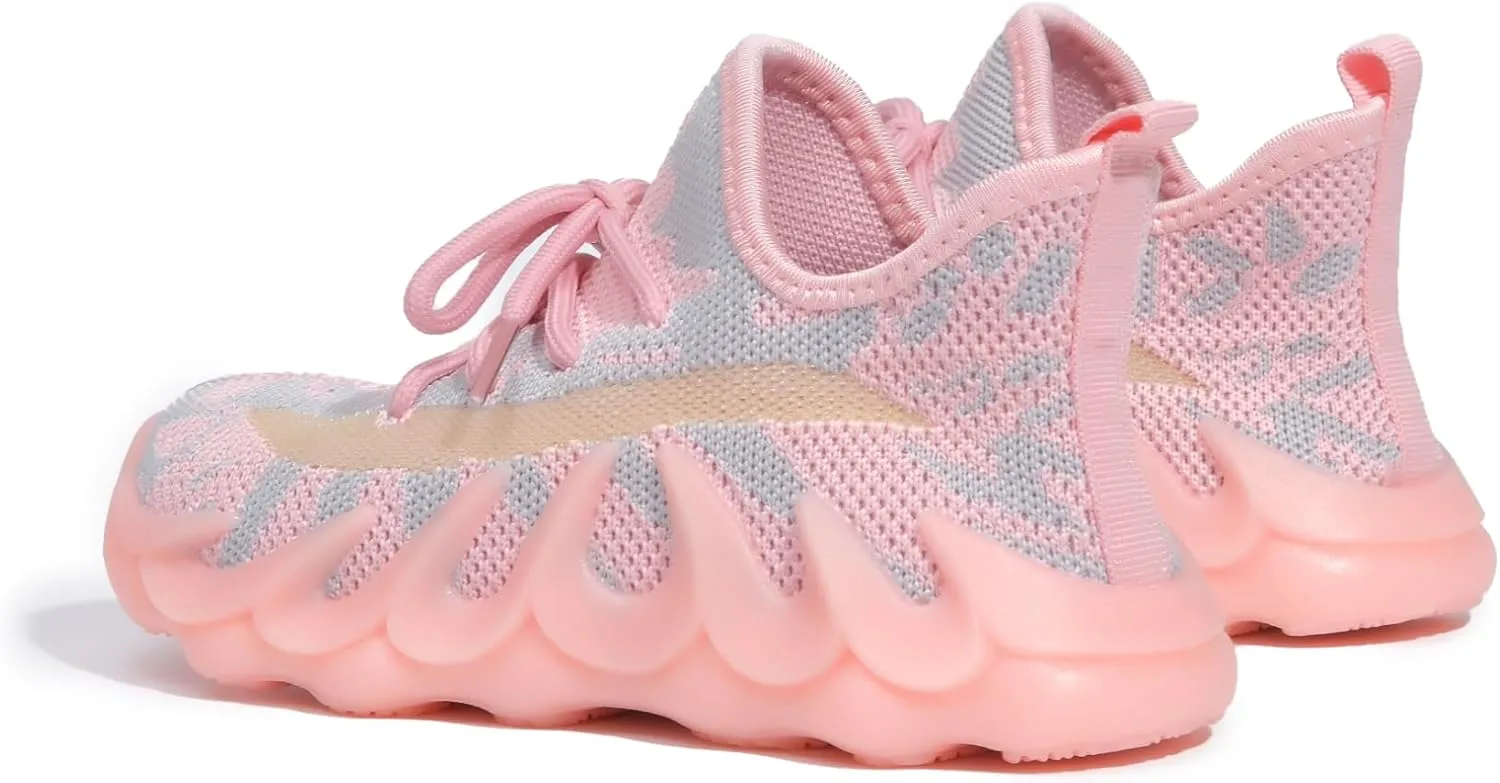 Kids Shoes Boys Girls Sneakers Lightweight Breathable Non Slip Strap Athletic Tennis Shoes for Running Walking Little Kid/Big Kid