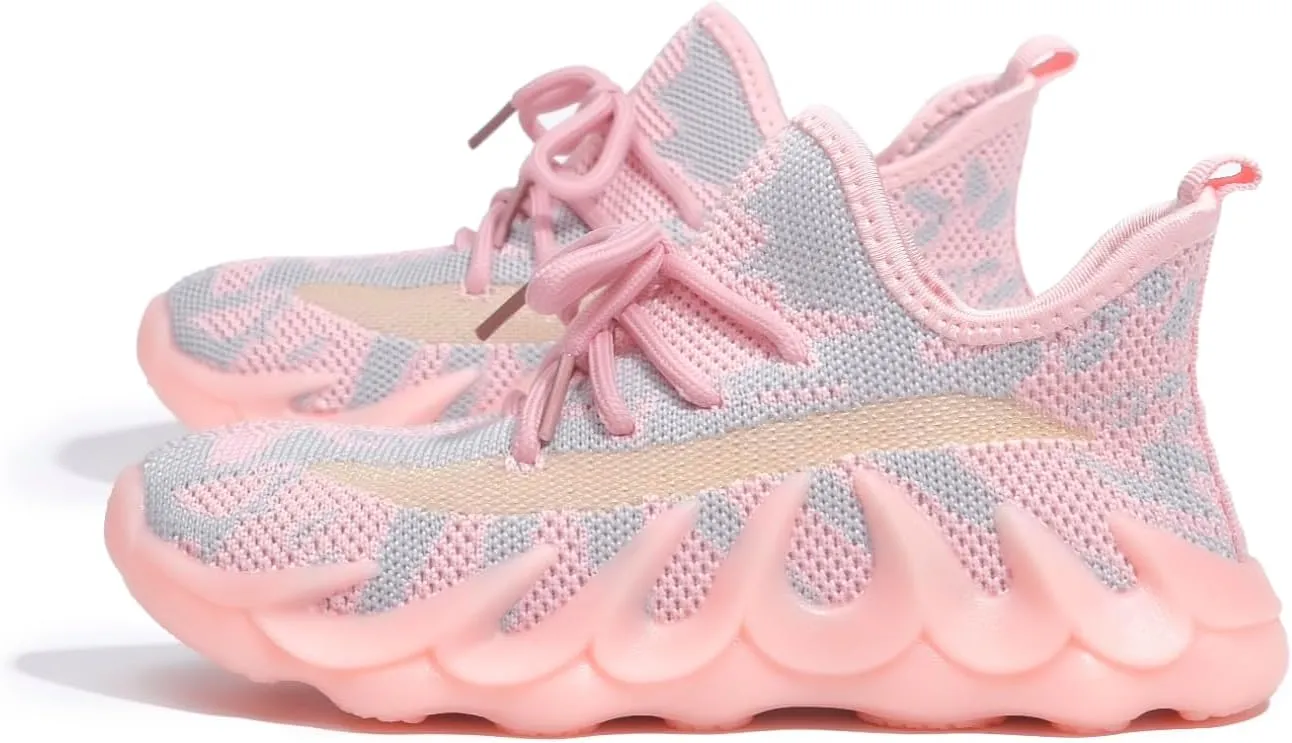 Kids Shoes Boys Girls Sneakers Lightweight Breathable Non Slip Strap Athletic Tennis Shoes for Running Walking Little Kid/Big Kid