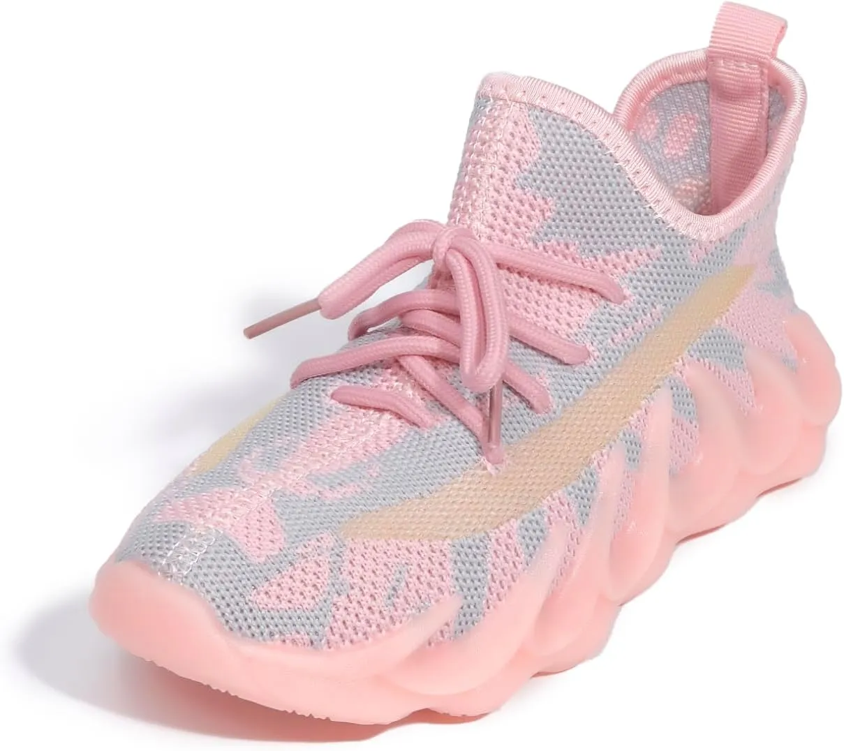 Kids Shoes Boys Girls Sneakers Lightweight Breathable Non Slip Strap Athletic Tennis Shoes for Running Walking Little Kid/Big Kid