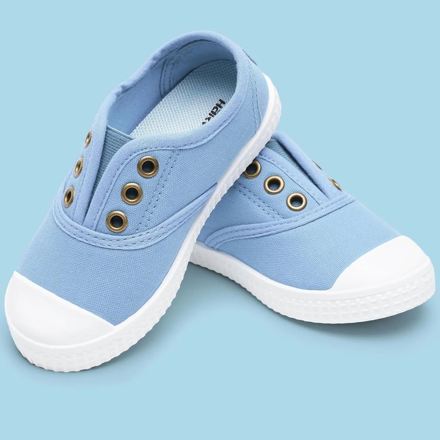 Kids Shoes Toddlers Canvas Sneakers Slip-on Comfortable Light Weight Causal Running Tennis Shoes for Boys Girls(Toddle/Little Kids/Big Kids)