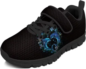 Kids Tennis Shoes Non-Slip Sneakers for Girls Slip On Running Shoes