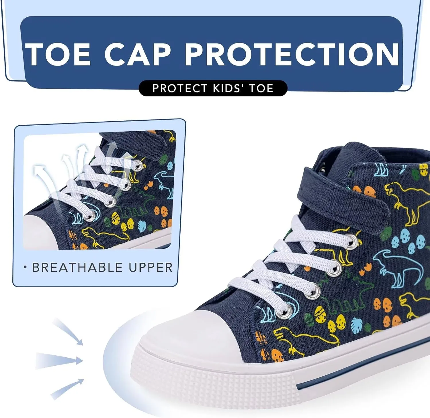 Kids Toddler Sneakers Girls Boys High Top Canvas Shoes Unisex-Child Casual Shoes