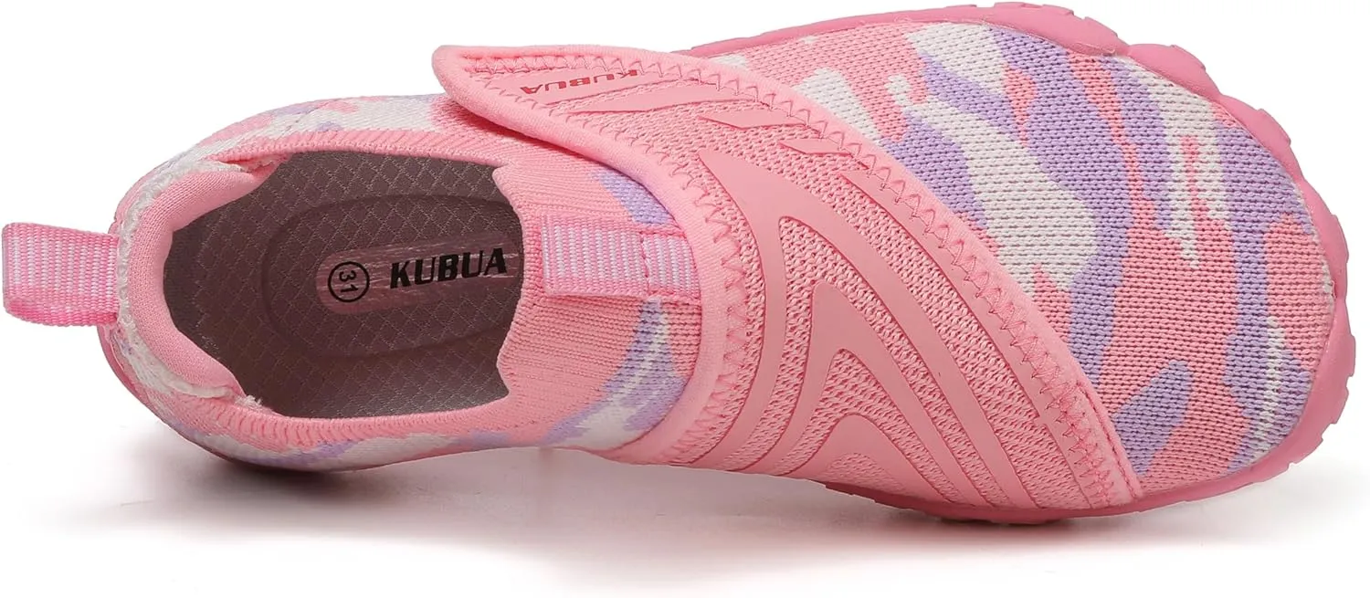 KUBUA Kids Hiking Water Shoes Boys Girls Barefoot Shoes Multifunctional Tennis Sneakers Toddler Little Big Kid