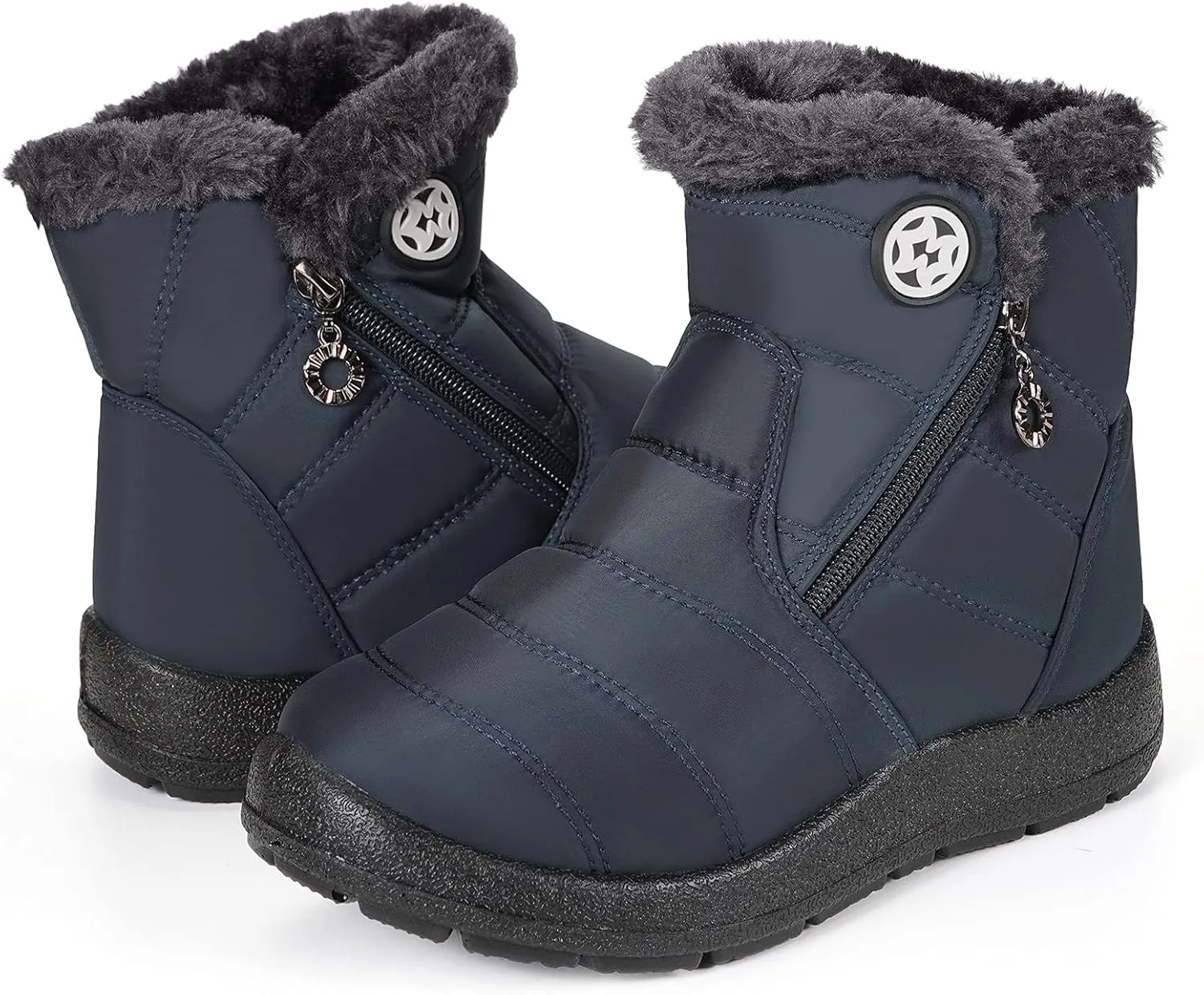KVbabby Girls' Boys' Snow Boots Winter Boots Ankle Boots Kids Boots Warm Fur Anti-Slip
