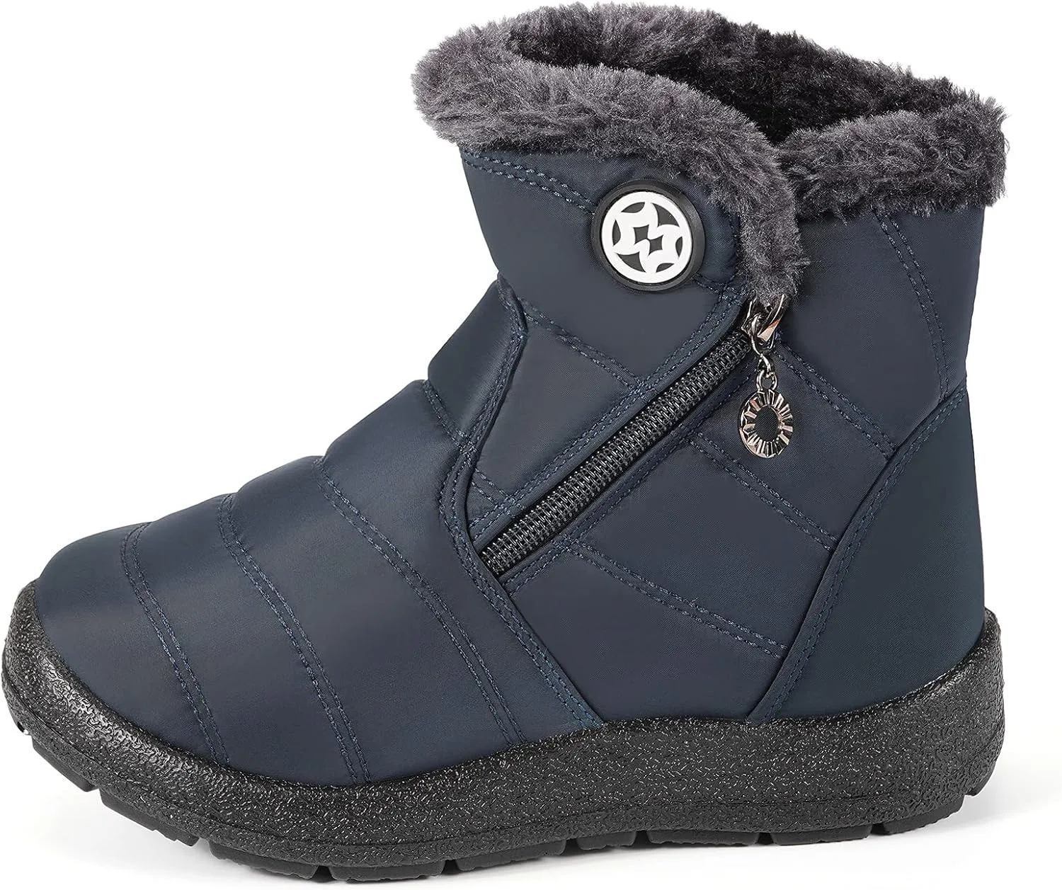 KVbabby Girls' Boys' Snow Boots Winter Boots Ankle Boots Kids Boots Warm Fur Anti-Slip