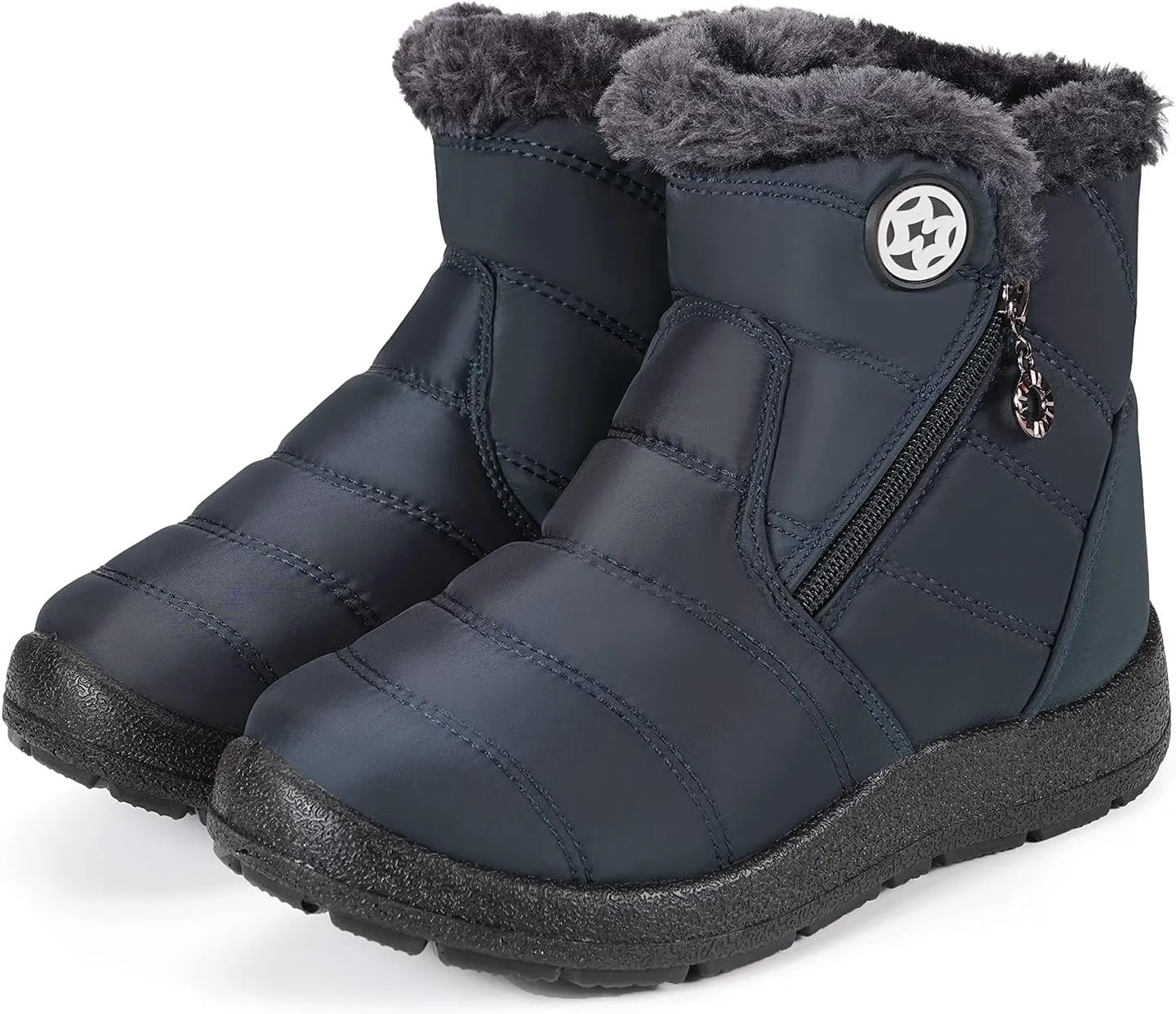 KVbabby Girls' Boys' Snow Boots Winter Boots Ankle Boots Kids Boots Warm Fur Anti-Slip