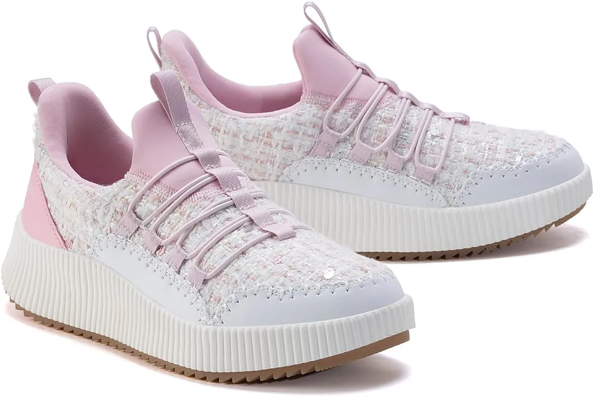 Kyedoo Women's Platform Chunky Sneakers Comfortable Casual Fashion Lace-up City Travel Walking Shoes