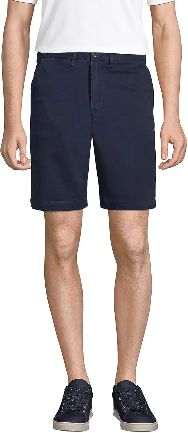Lands' End Men's Big 9 Inch Comfort Waist Comfort First Knockabout Chino Shorts