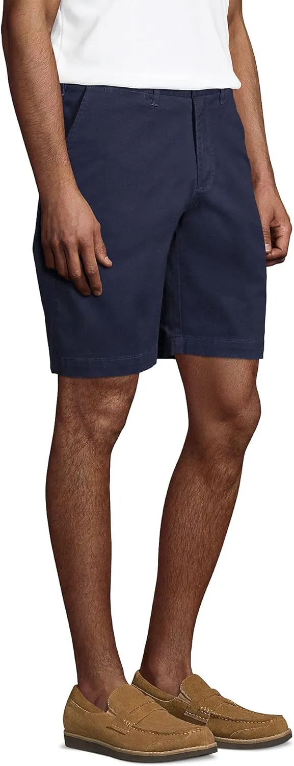 Lands' End Men's Big 9 Inch Comfort Waist Comfort First Knockabout Chino Shorts