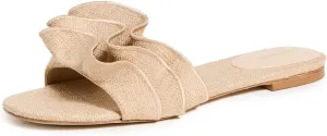 Larroudé Women's Ivy Ruffle Sandals