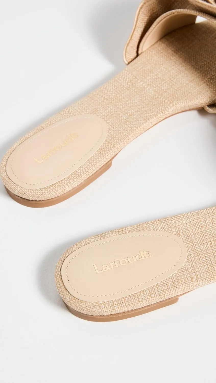 Larroudé Women's Ivy Ruffle Sandals
