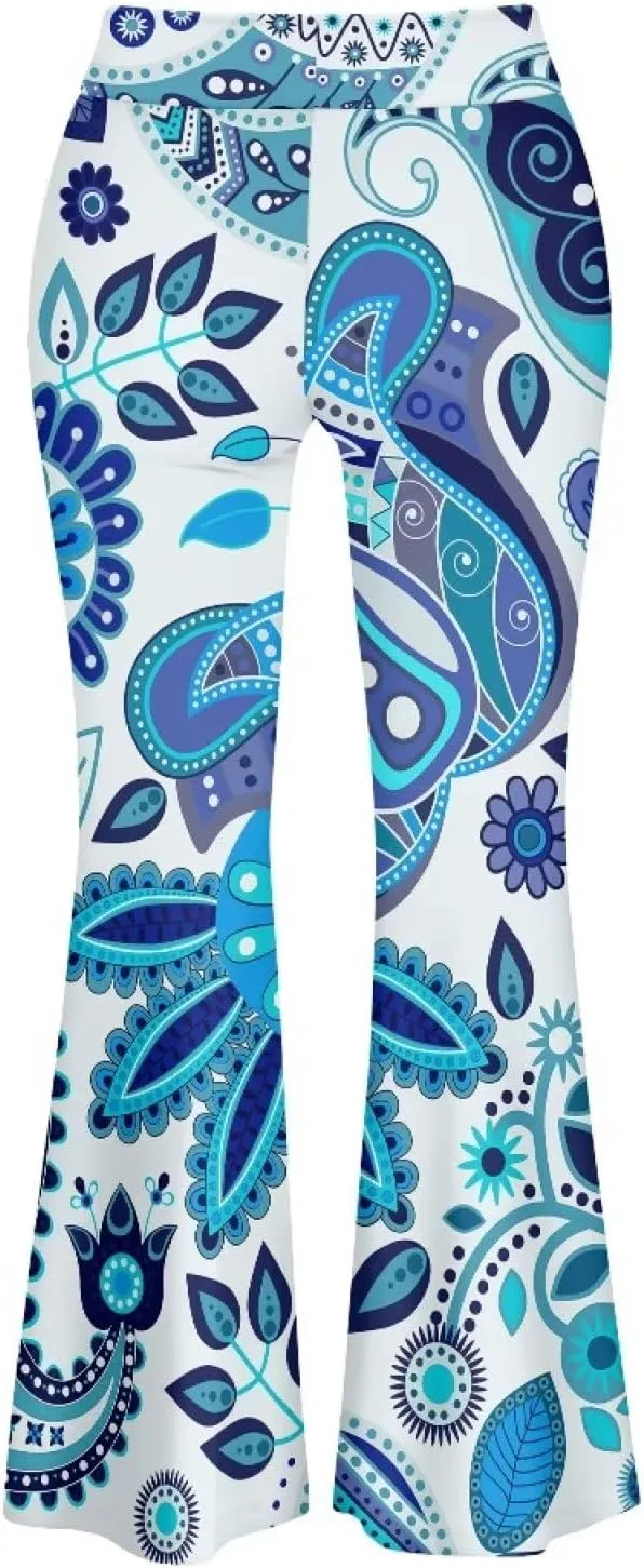 Leggings for Women Plus Size Yoga Pants, Buttery Soft Bell Bottom Palazzo, Skin-Friendly and Stretchy Slim-Fit