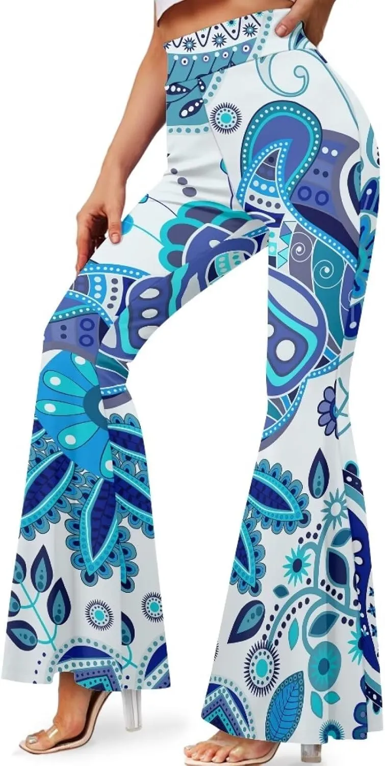 Leggings for Women Plus Size Yoga Pants, Buttery Soft Bell Bottom Palazzo, Skin-Friendly and Stretchy Slim-Fit