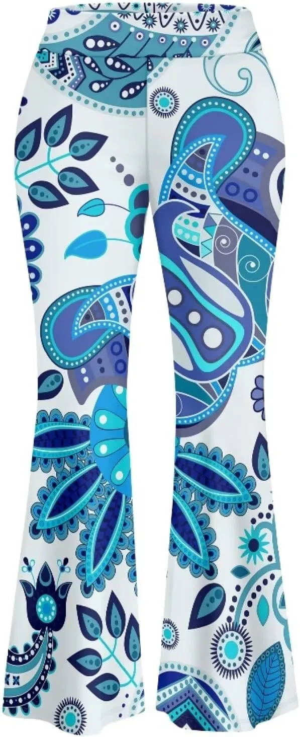 Leggings for Women Plus Size Yoga Pants, Buttery Soft Bell Bottom Palazzo, Skin-Friendly and Stretchy Slim-Fit