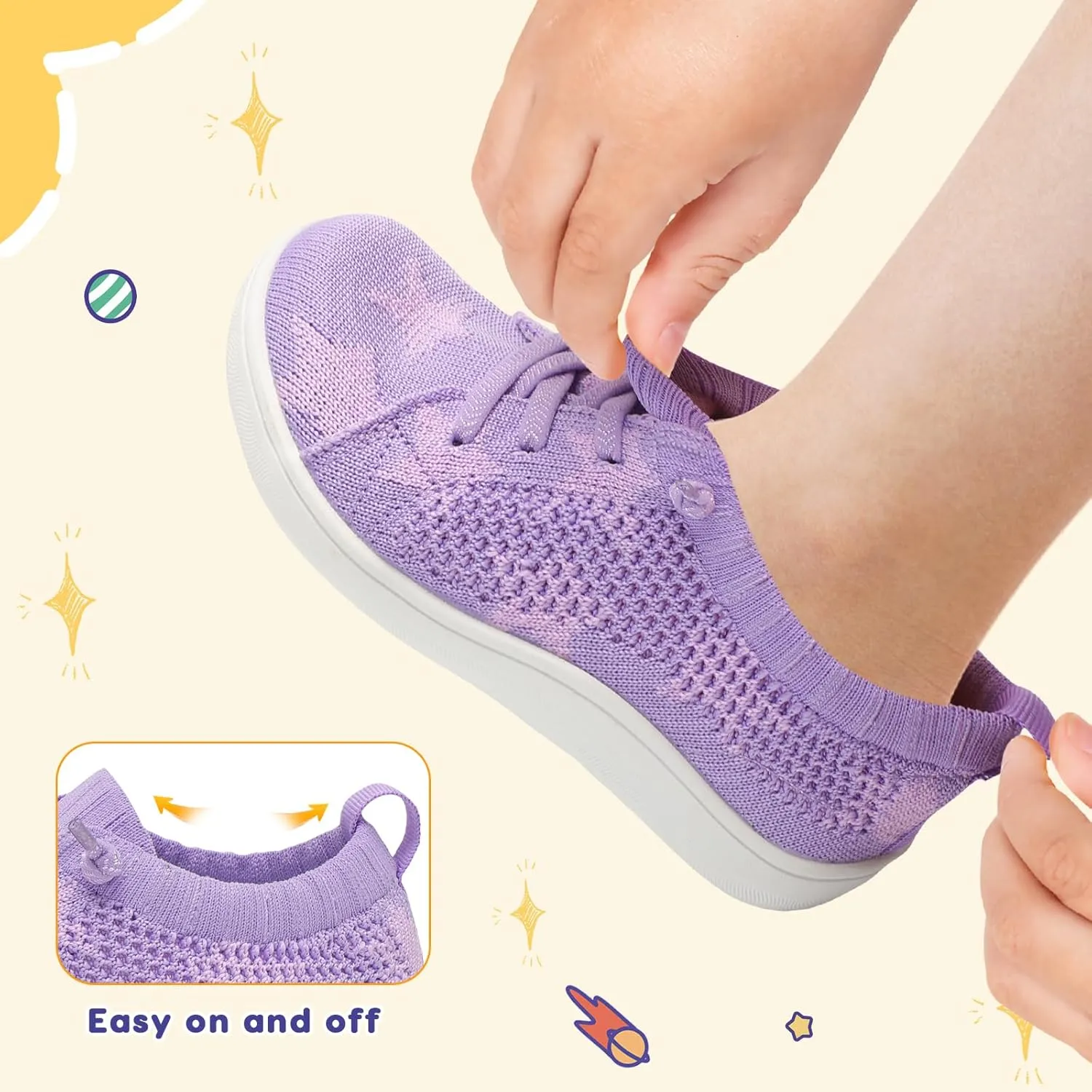 LeIsfIt Toddler Shoes Girls Boys Wide Shoes Kids Zero Drop Minimalist Sneakers Barefoot Slip on Tennis Sneakers