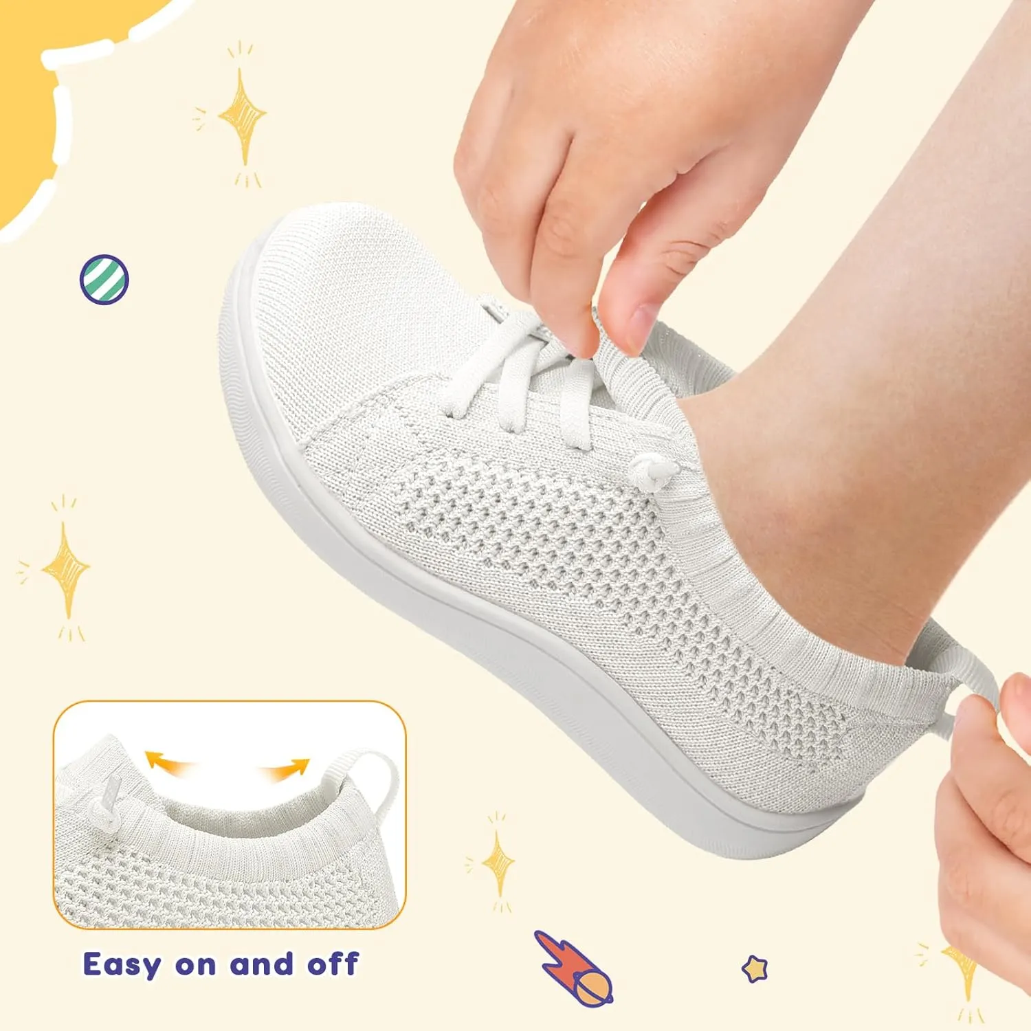 LeIsfIt Toddler Shoes Girls Boys Wide Shoes Kids Zero Drop Minimalist Sneakers Barefoot Slip on Tennis Sneakers