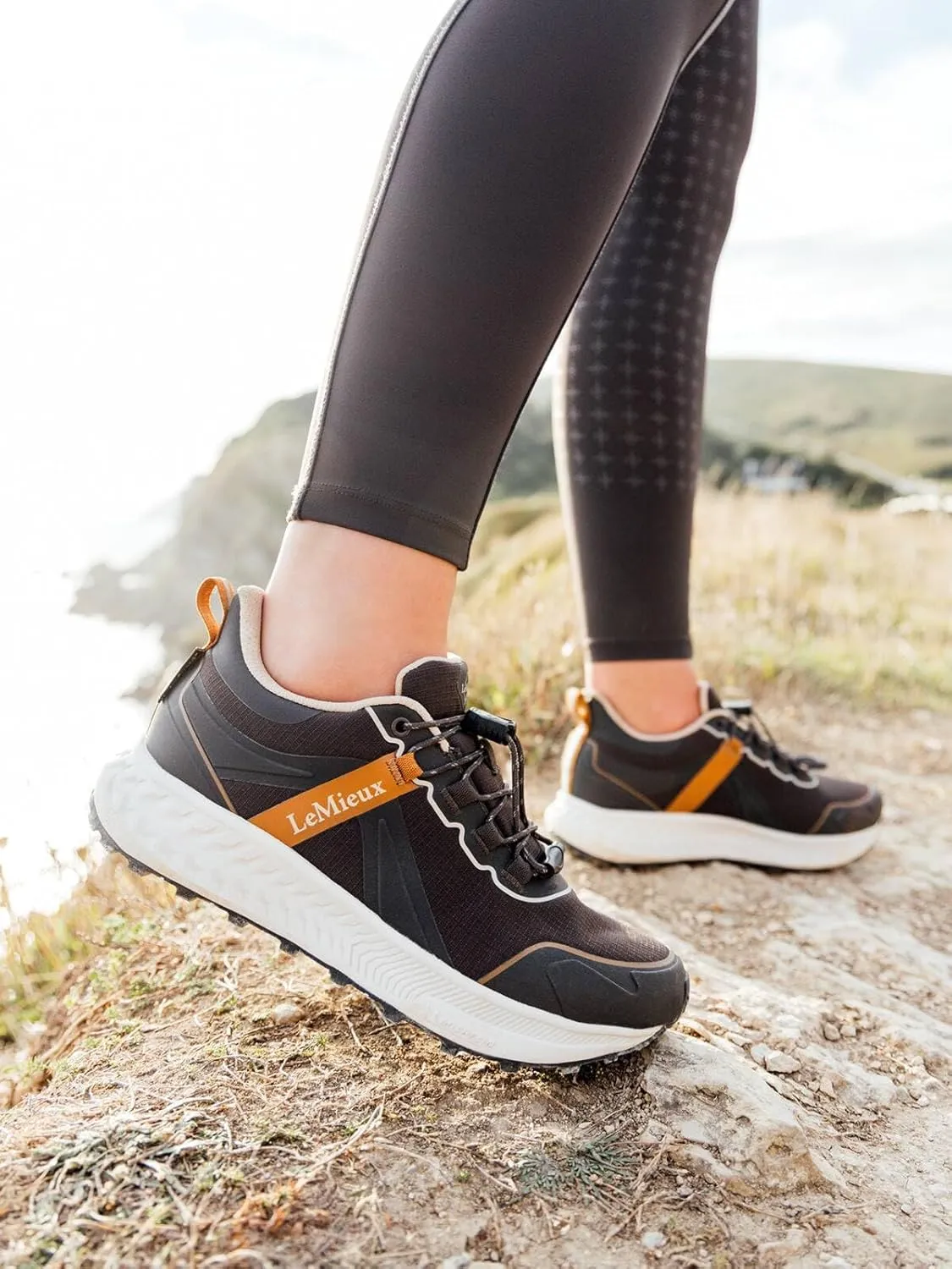 LeMieux Trax Sport Waterproof Sneakers - All Day Comfort - Michelin Sole for Outstanding Grip - Toggle Laces