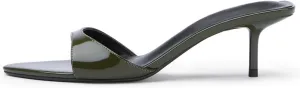 Leopard Kitten Heels Pointed Toe Mule Heels for Women Open Toe Kitten Heel for Party Dressy Wedding