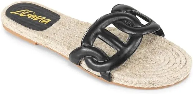 Liliana Comfortable Espadrille Flat Sandal with PU Foam Upper - Lightweight Platform, Breathable Design, Summer Beach Shoes, AILEEN-1
