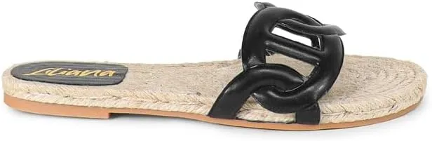 Liliana Comfortable Espadrille Flat Sandal with PU Foam Upper - Lightweight Platform, Breathable Design, Summer Beach Shoes, AILEEN-1