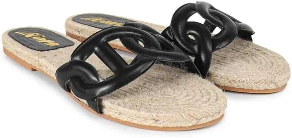Liliana Comfortable Espadrille Flat Sandal with PU Foam Upper - Lightweight Platform, Breathable Design, Summer Beach Shoes, AILEEN-1
