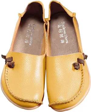 Loafers for Women 2025,Women's Comfortable Loafers Casual Round Toe Slip On Business Lightweight Penny Work Dressy Wide Width Leather Cute Walk Moccasins Driving Flats Soft Walking Shoes