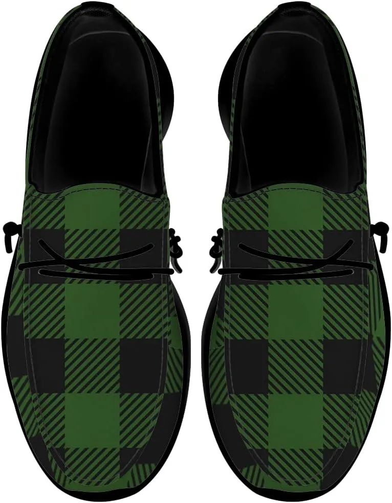 Loafers for Women Men Plaid Slip-on Shoes Casual Walking Shoes Gifts for Men Women
