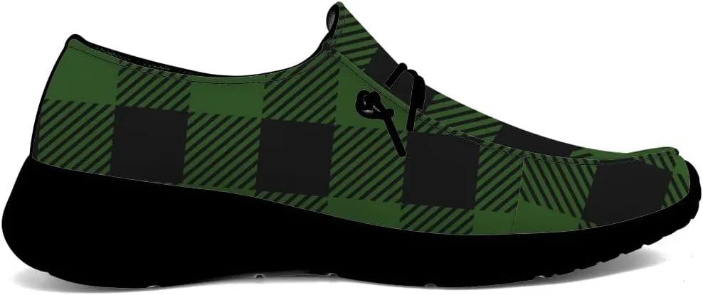 Loafers for Women Men Plaid Slip-on Shoes Casual Walking Shoes Gifts for Men Women