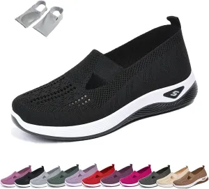 LOSD Orthowalkway Womens Shoes, Women's Woven Orthopedic Breathable Soft Shoes Arch Support, Zapatos Ortopédicos para Mujer