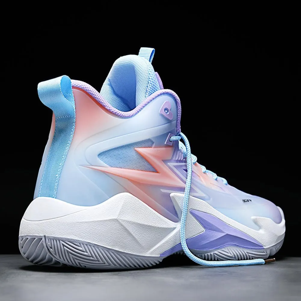 MAUGELY Men's Women's Breathable Basketball Shoes Students Sports Causal Outdoor Non-Slip Sneakers for Couple