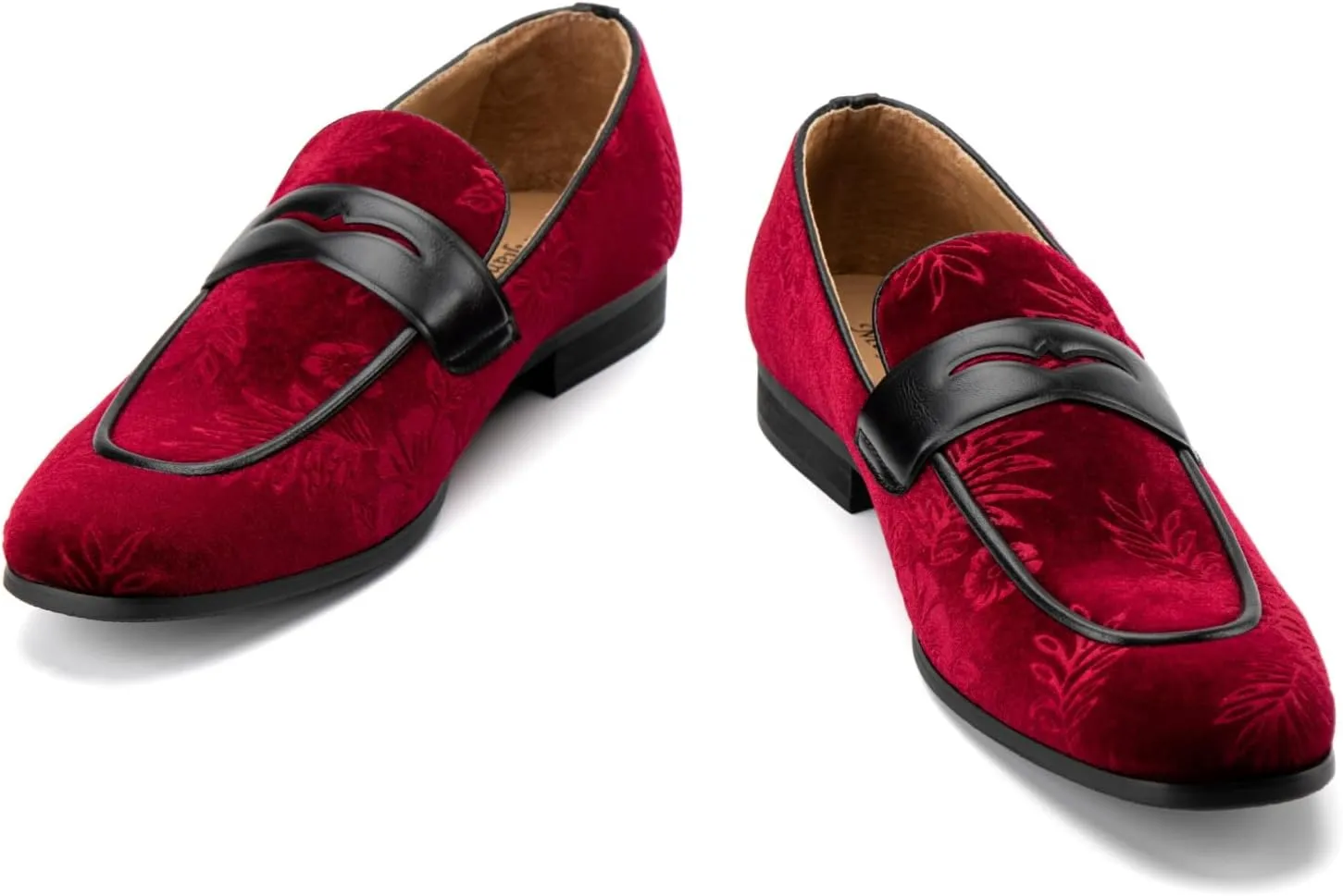 Meijiana Men Faux Leather Noble Loafer Shoes Slip-on Loafer Smoking Slipper Tassel Loafer