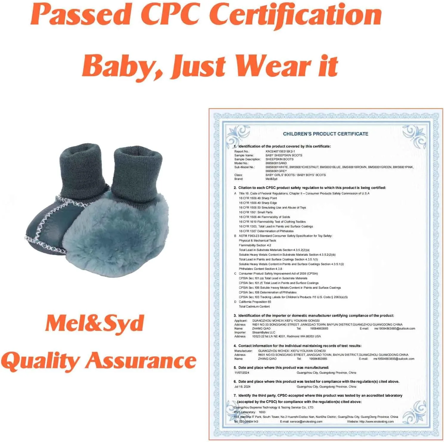 Mel&Syd Fleece Baby Booties, Unisex Geninue Australian Sheepskin Baby Booties, Infant Booties 0-12 Months