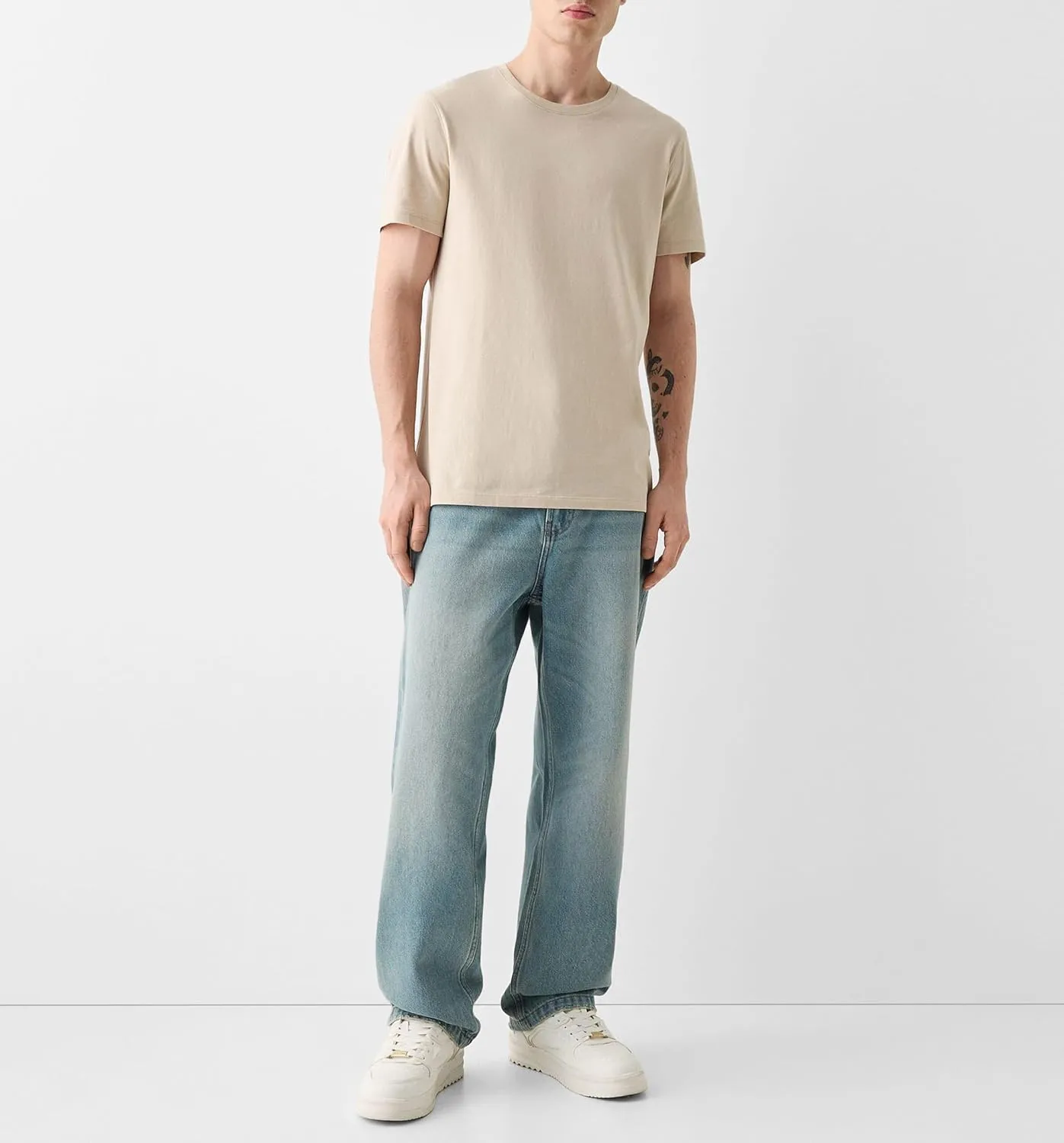 Men Y2k Skater Jeans Vintage Low Rise Baggy Straight Leg Jeans Casual Stretch Loose Fit Denim Pants Streetwear