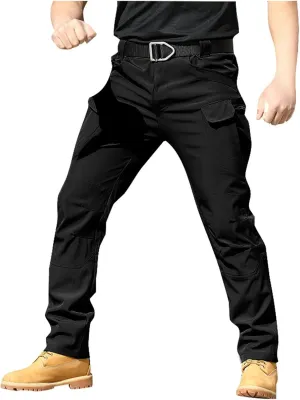 Mencomfy Cargo Pants for Men Water Resistant Hiking Tactical Pants Stretch Waterproof Quick Dry Outdoor Work Sweatpants