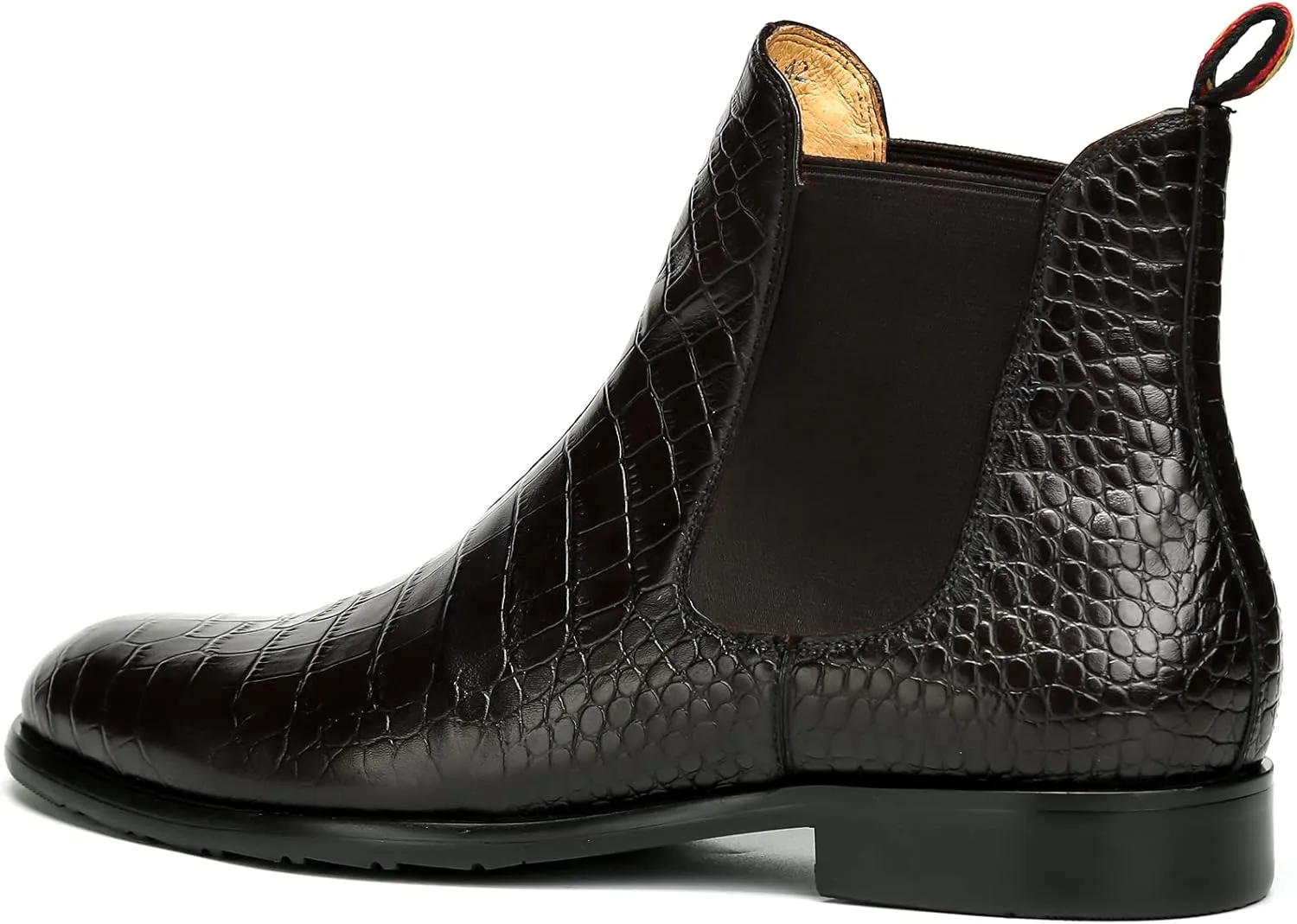 Mens Chelsea Boots Leather Dress Boots for Men Casual Cowboy Boots Chukka Ankle Chelsea