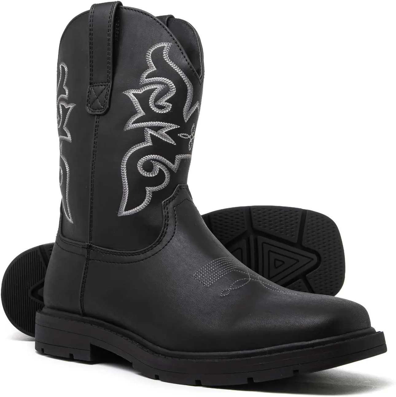Mens Cowboy Boots - Square Toe Western Boots